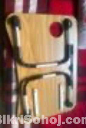 Bed side foldable reading table